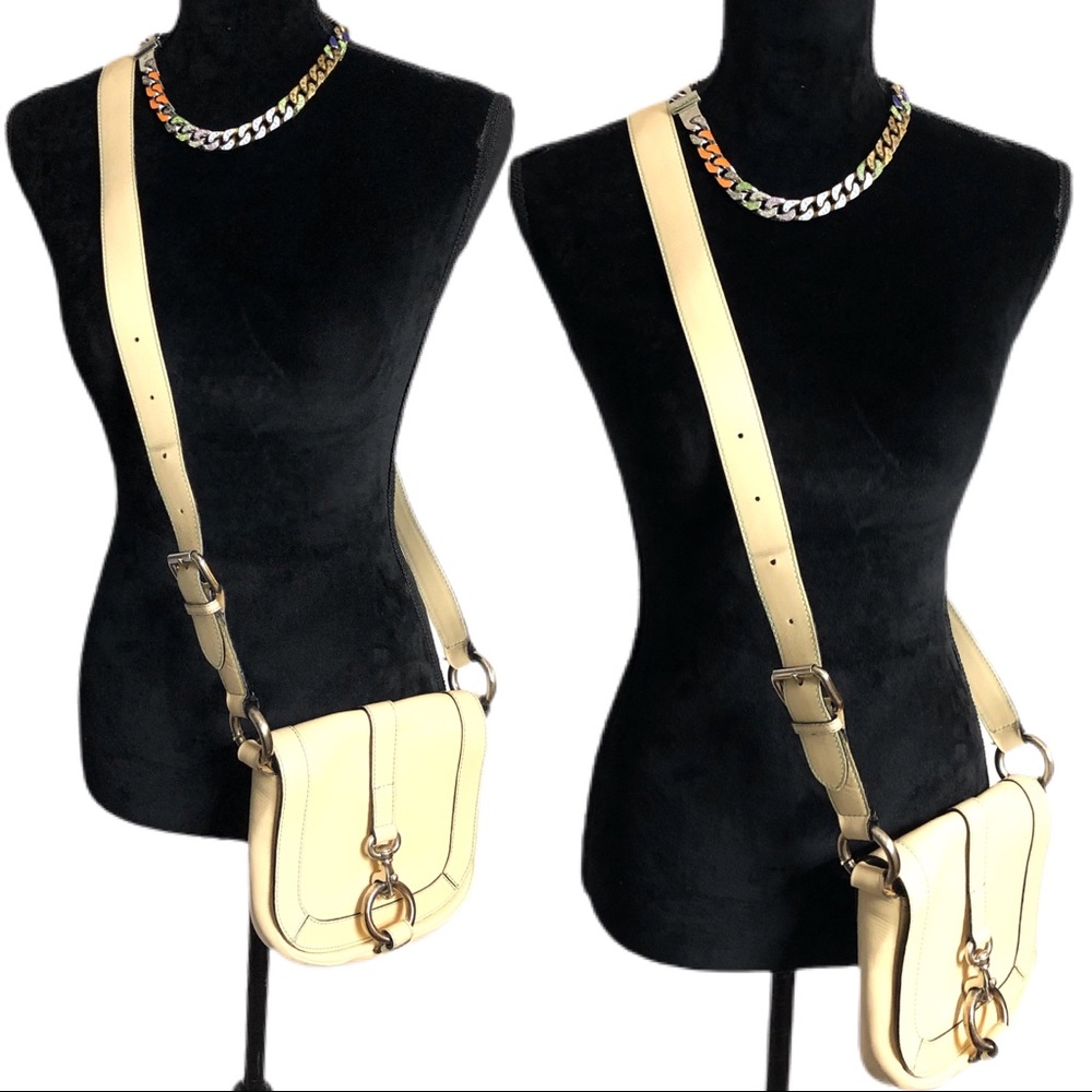 Marc Jacobs Authentic Leather Buckle Crossbody Bag - Picture 12 of 14